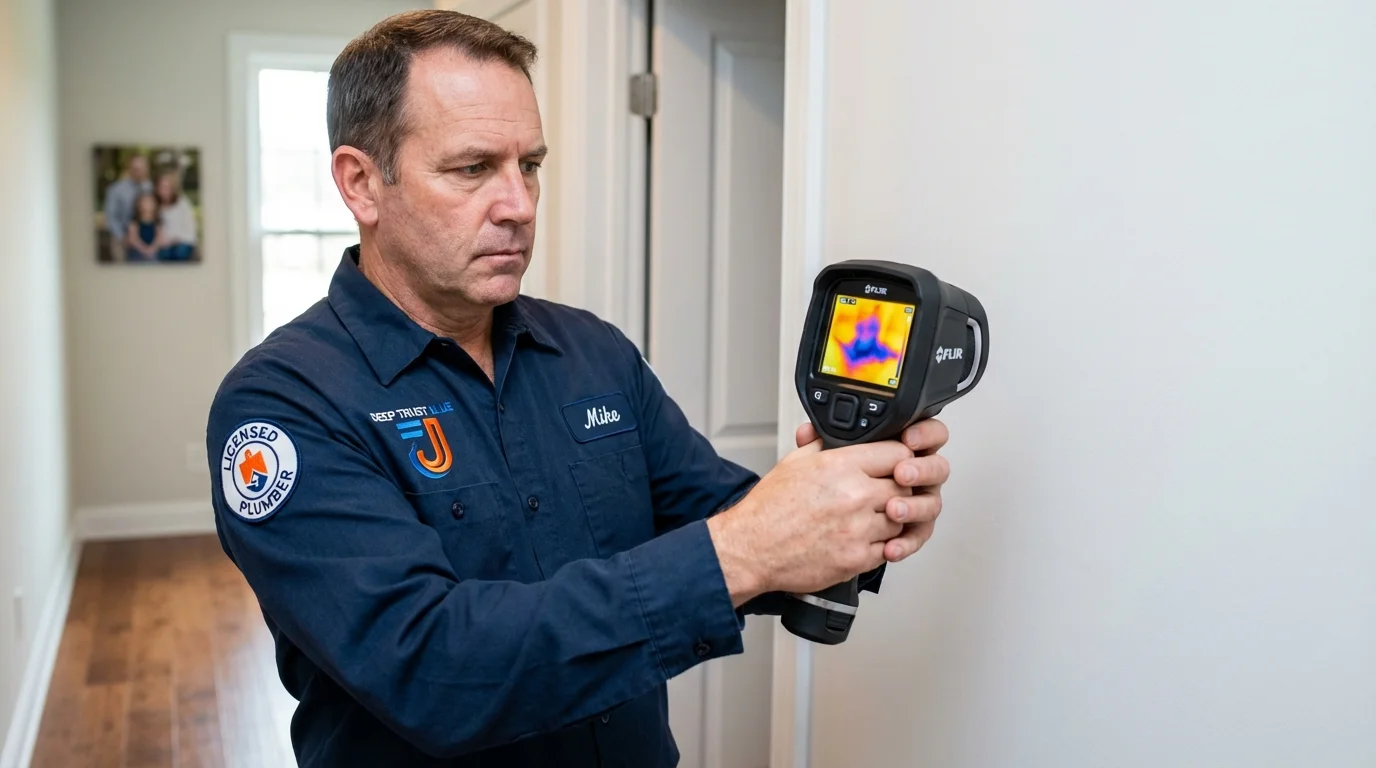 Thermal imaging leak detection by Johns Plumbing LLC in Southgate